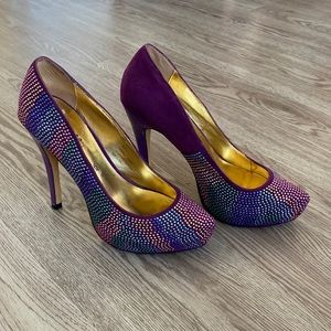 Carelli Rhinestone Stiletto Heels Size 6